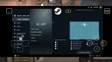 Управление в Steam