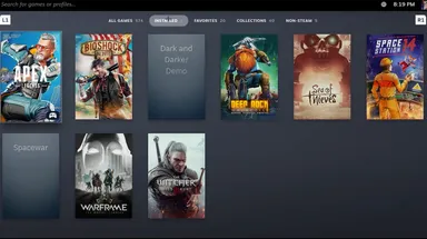 Экран Steam